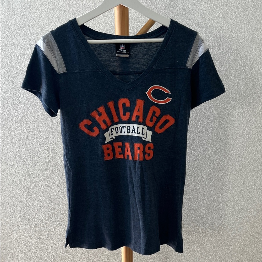 NFL Kids Chicago Bears Navy and Orange Tee